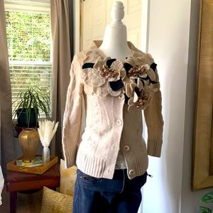 Anthropologie button down cardigan